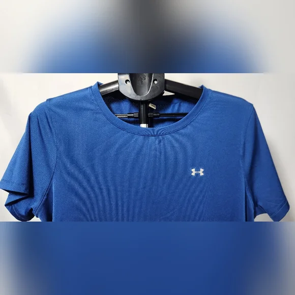 🌸 3/$25 🌸 Under Armour Blue Short Sleeve Athletic Tee-Size XL - Picture 6 of 10